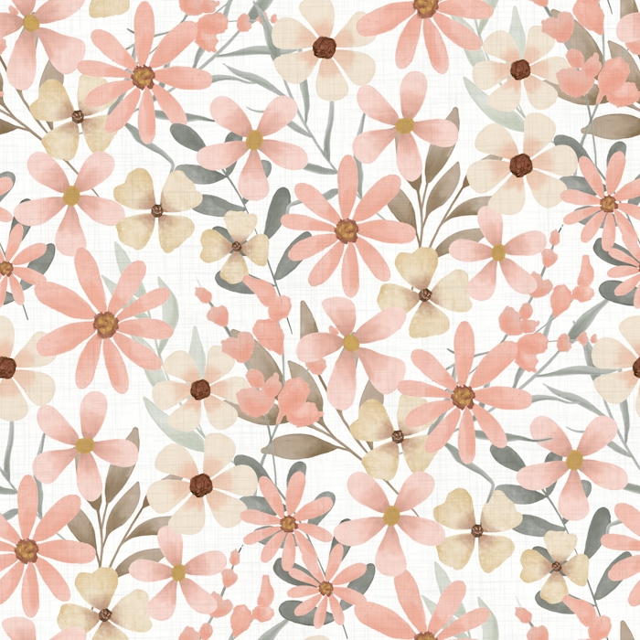 Pink Floral Wallpaper for Bedroom or Office