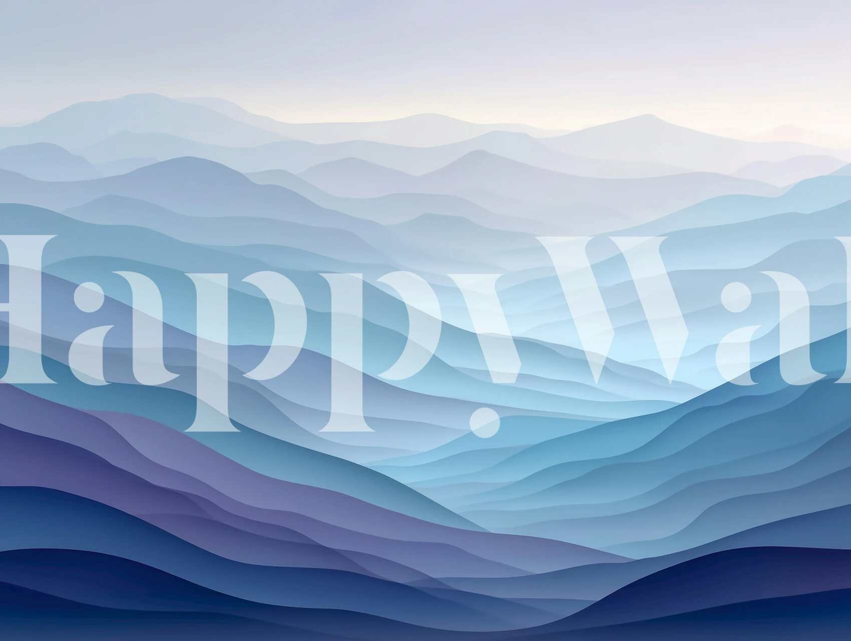 Gentle Hills Flow wallpaper in a room