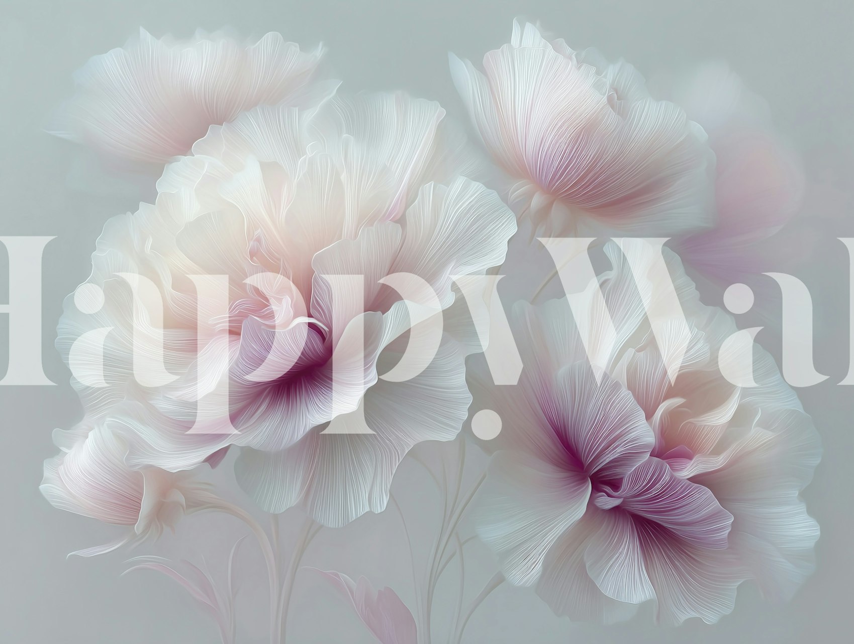 Gentle Flower Harmony wallpaper in a room