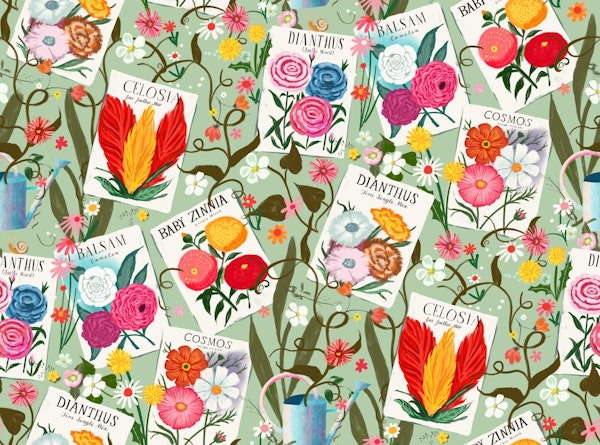 Gardening love seed packets