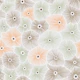 Abstract boho Sea anemones earthy pastel