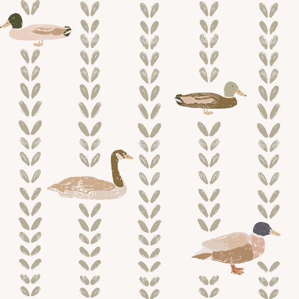 Cottagecore Ducks & Leaves