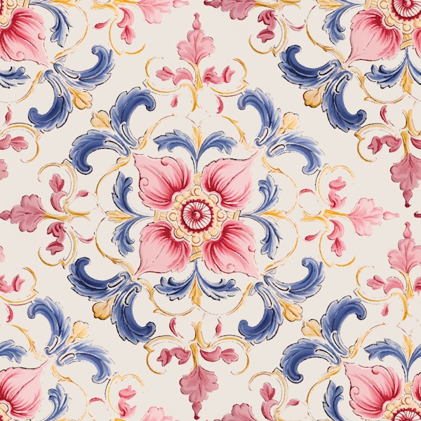 Floral Renaissance Retro