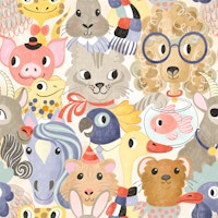 Pet menagerie - jumbo scale tapete