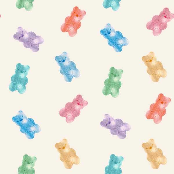 White Rainbow Teddy Parade