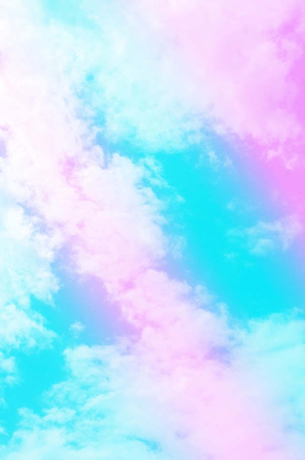 Aqua Pink Unicorn Clouds 1