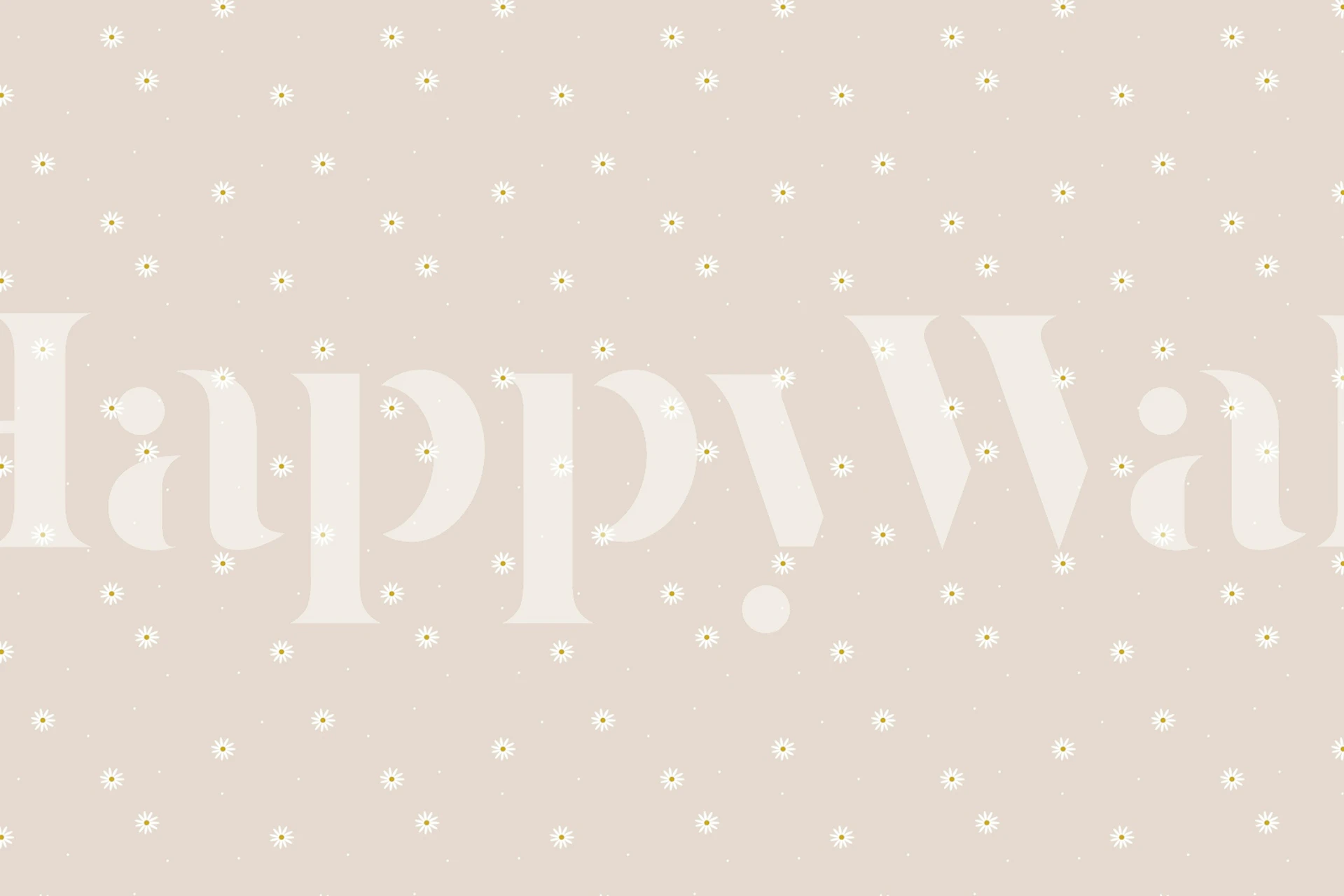 Blush Pink Daisy wallpaper displayed in a room