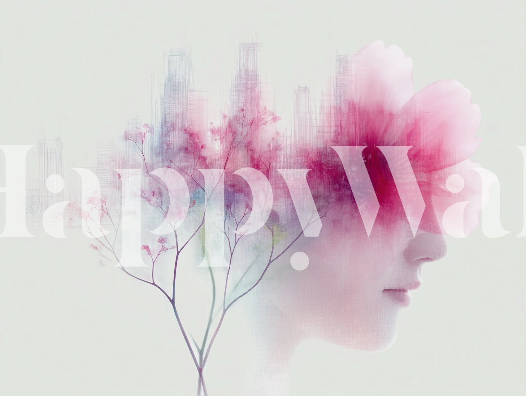 Her Dreams 4 wallpaper design in a room