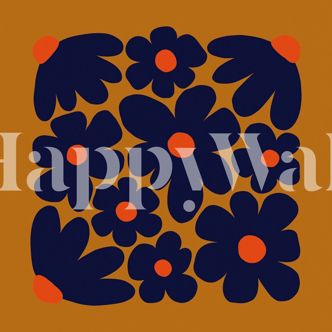 Tapeta Modern Floral Harmony v místnosti