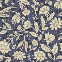 Elegant Blue Foliage tapete