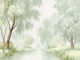 Tranquil Green Forest Escape