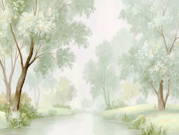 Tranquil Green Forest Escape