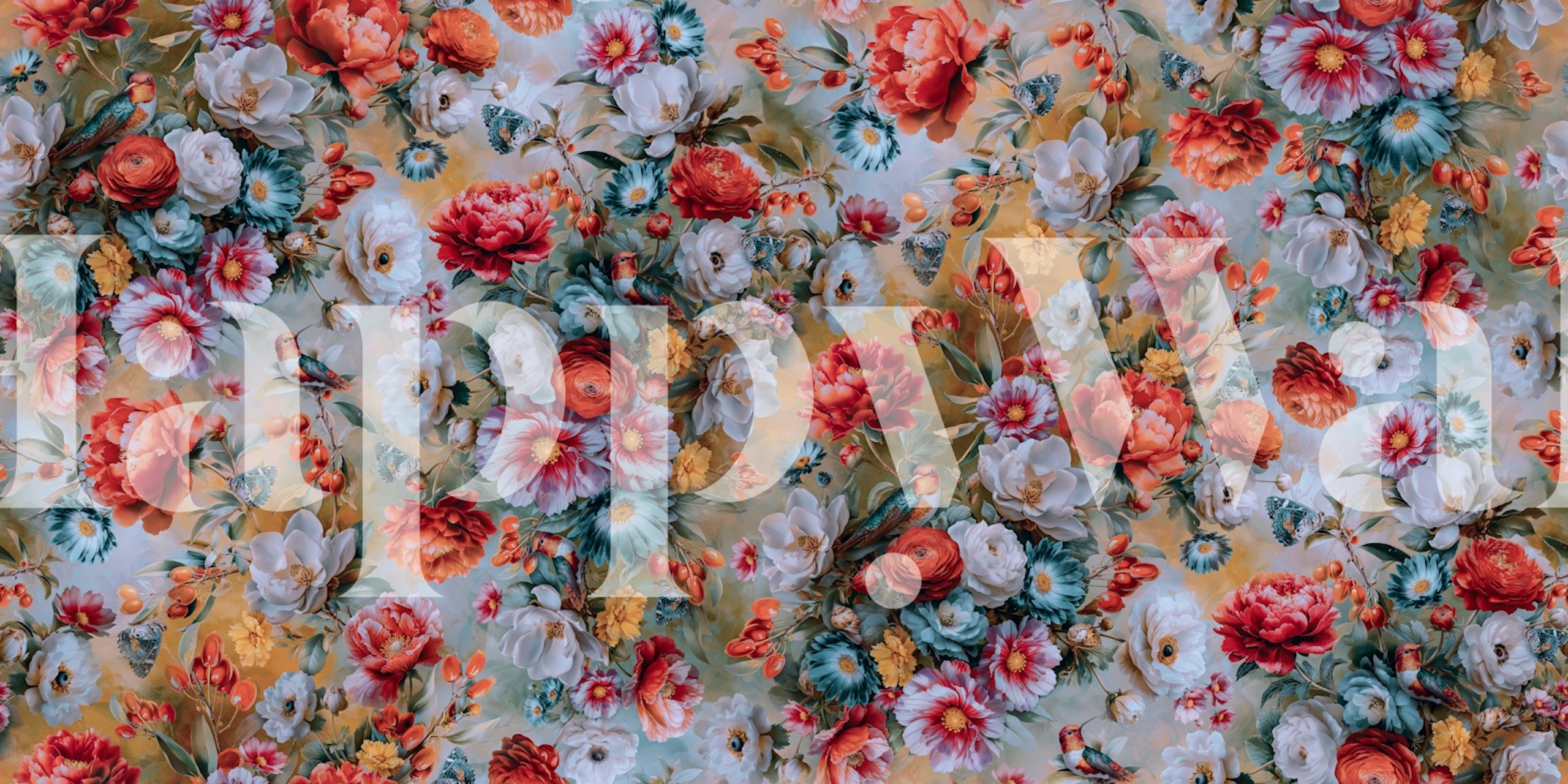 Botanical Glow of Summer tapet i rommet