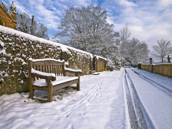 Snowy Bench Retreat