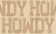 Western Howdy - tan suede