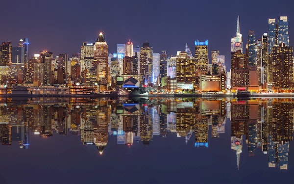 New York City Lights and Reflections