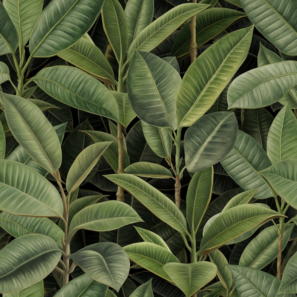 Lush Green Ficus Forest