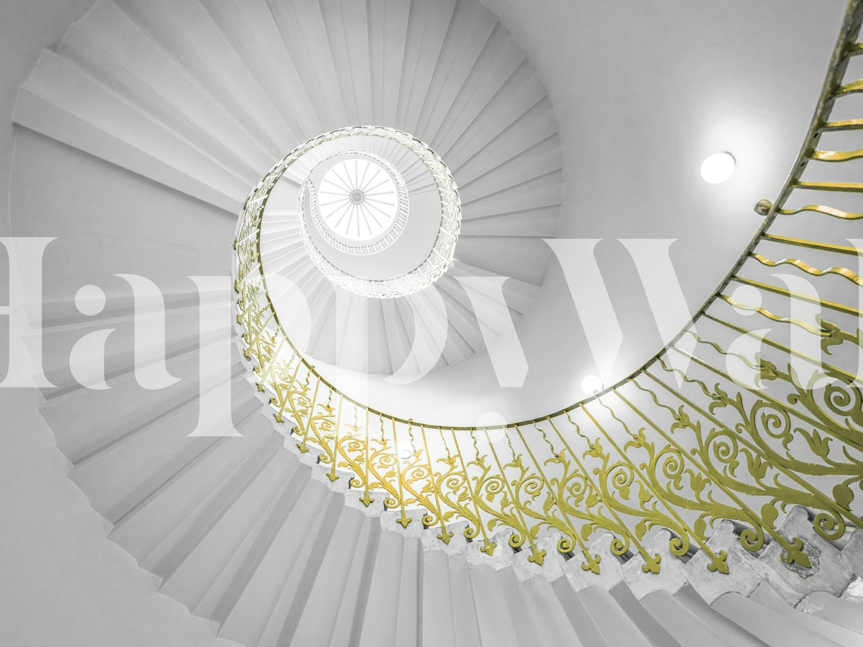 Luxury Spiral Stairs tapet i et rum
