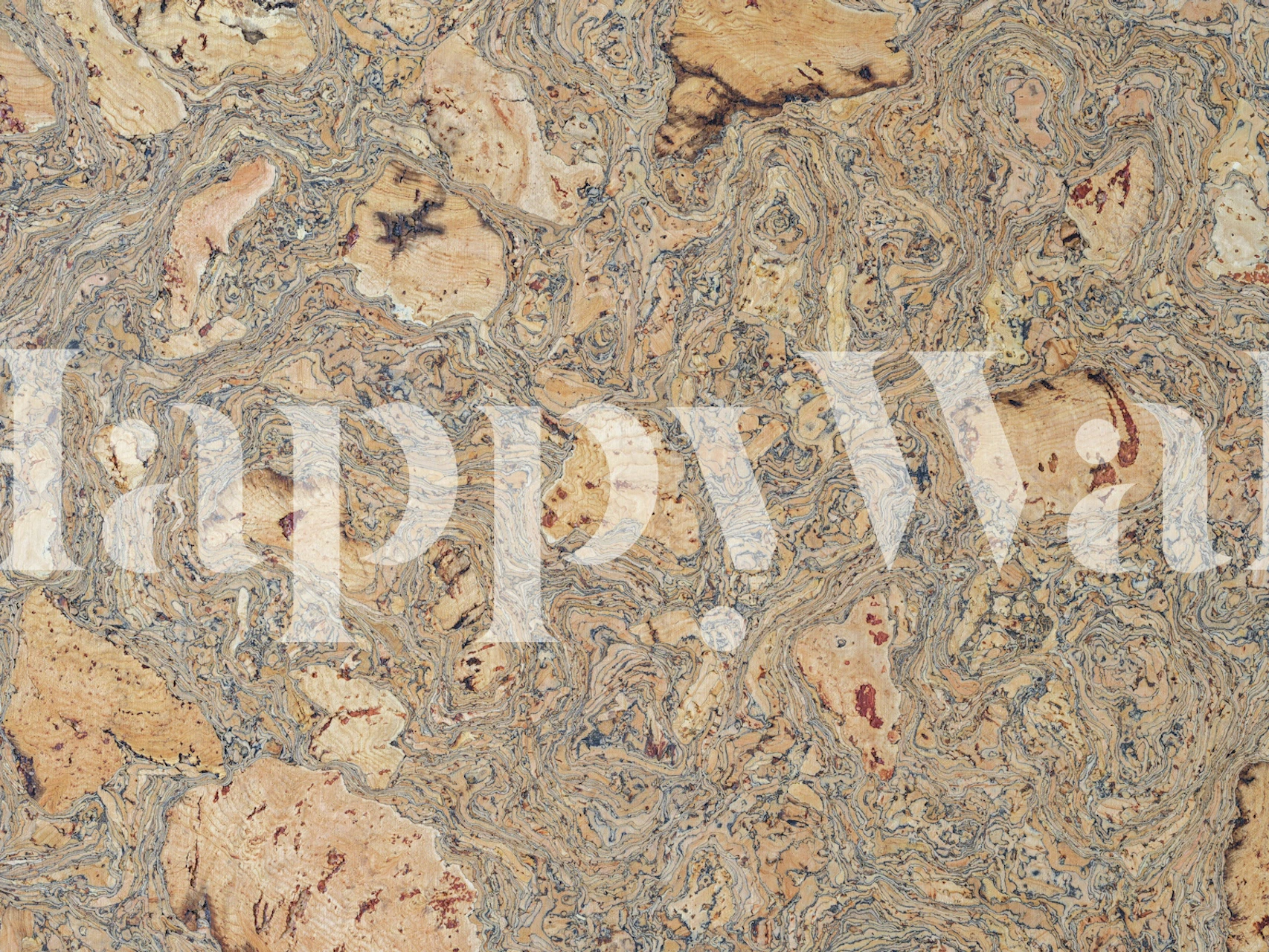 Design de Natural Cork Background em ambiente interior