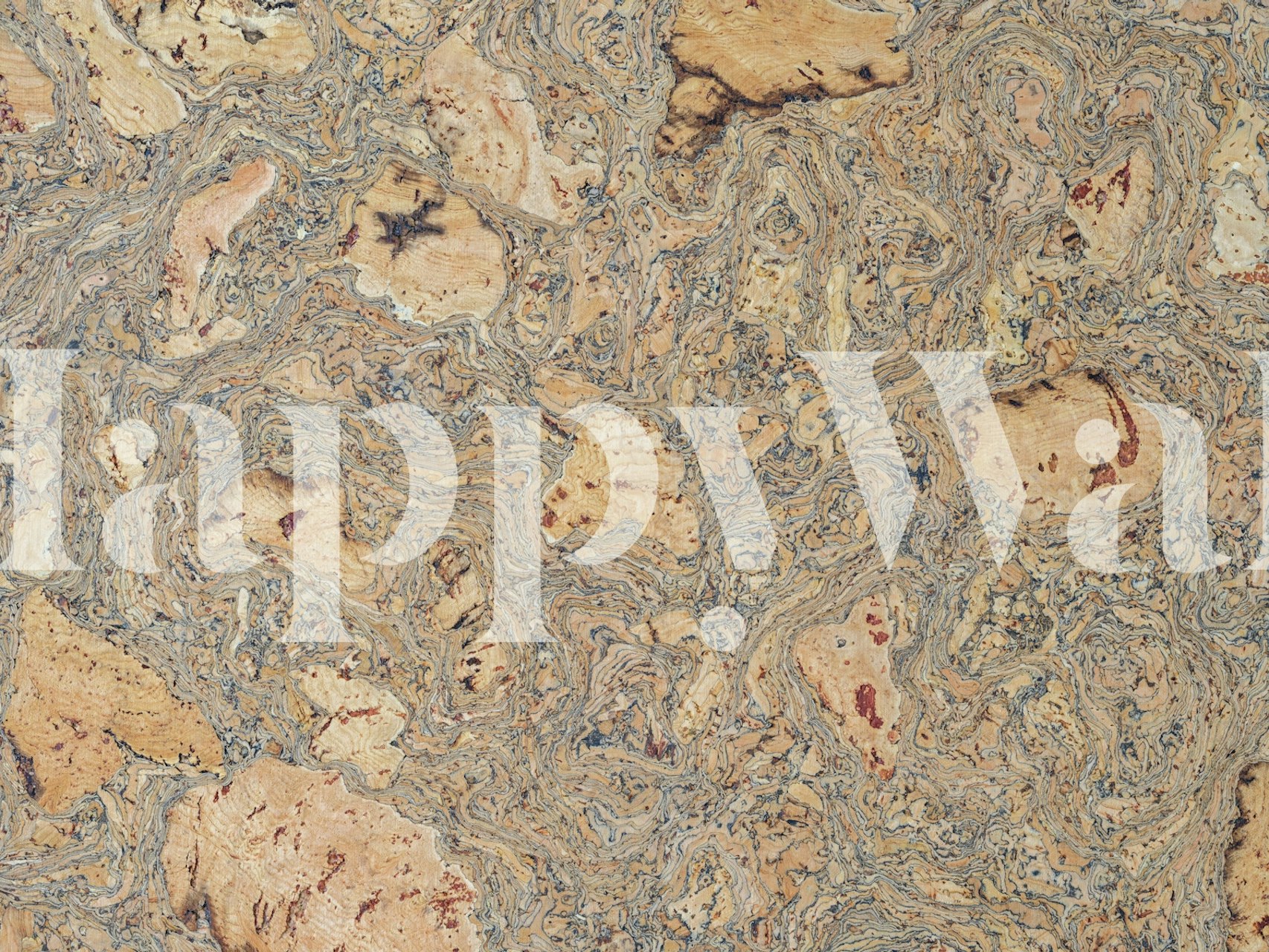 Design de Natural Cork Background em ambiente interior