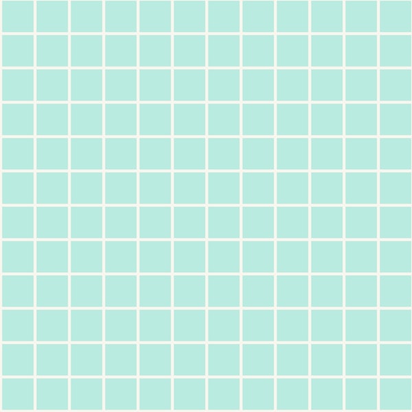 80s Memphis Aqua and Eggshell Grid Medium