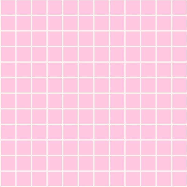 80s Memphis Pink and Eggshell Grid Medium