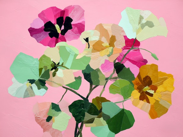 Colorful Petal Collage