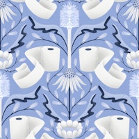 Toilet aesthetic bathroom blue ταπετσαρία