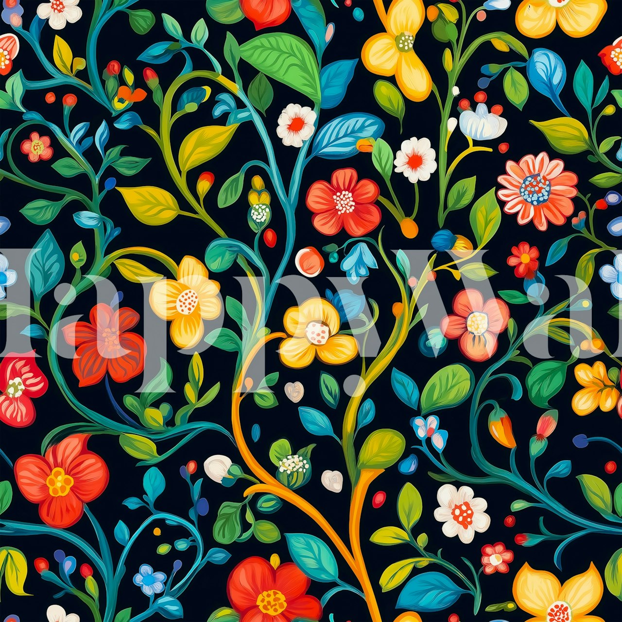 Tapeta Blossoms in Bloom v pokoji