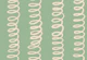 Sage Green Loops Funky Spiral Stripes