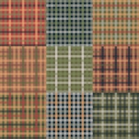 Eclectic Cabin Plaid Patchwork Pattern papel pintado