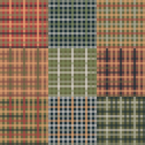 Eclectic Cabin Plaid Patchwork Pattern
