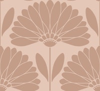 Cream and Sirocco Daisies 2 - Large papiers peint