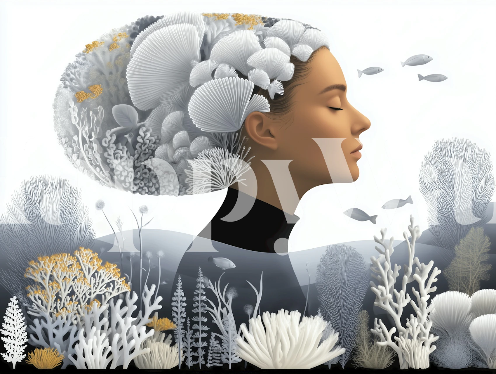 Her Dreams 7 wallpaper design in a room