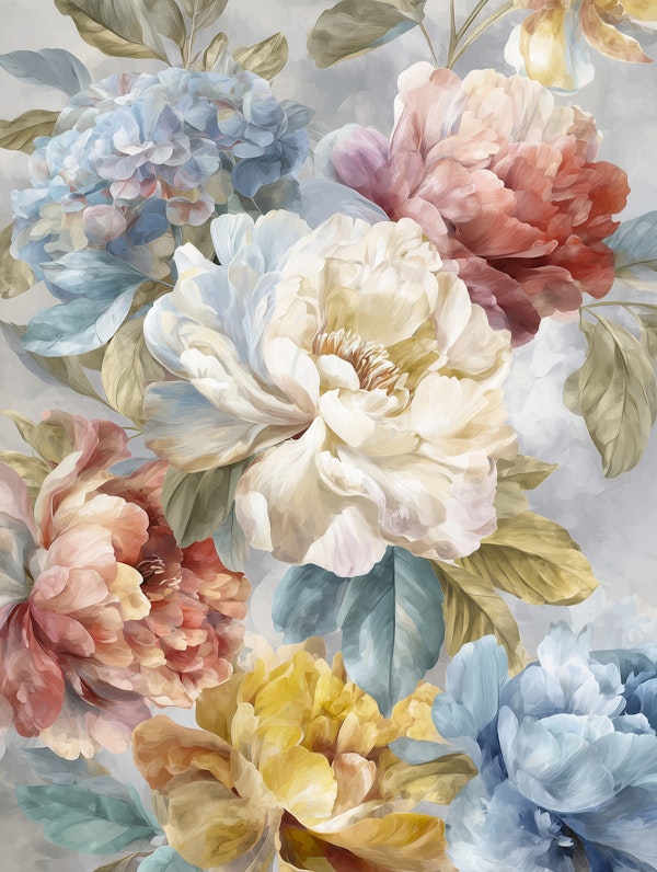 Blossoms in Pastel Hues