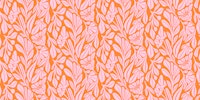 Minimalist Flower Pink Orange ταπετσαρία