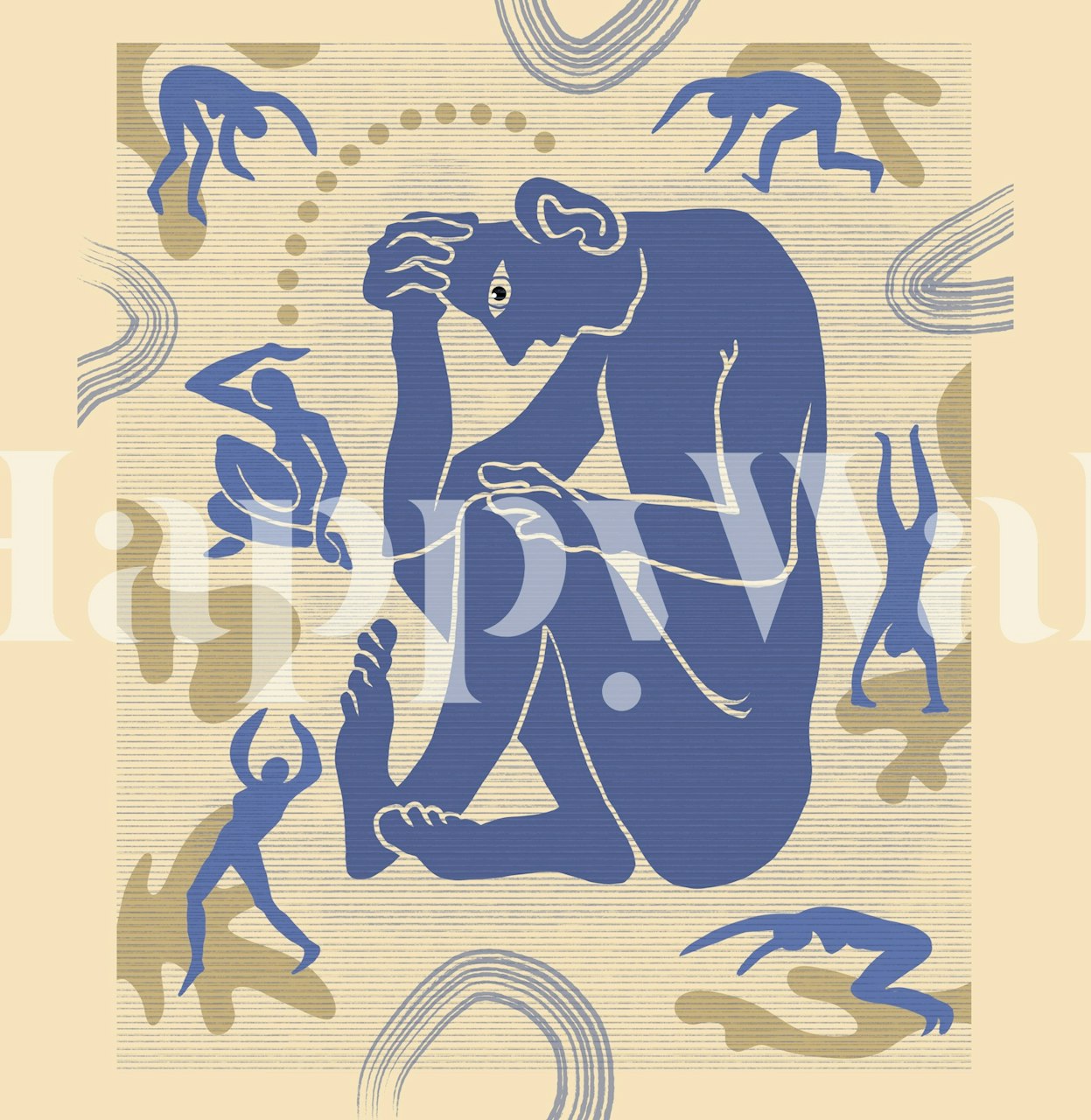 Dreams of Matisse papier peint dans une pièce