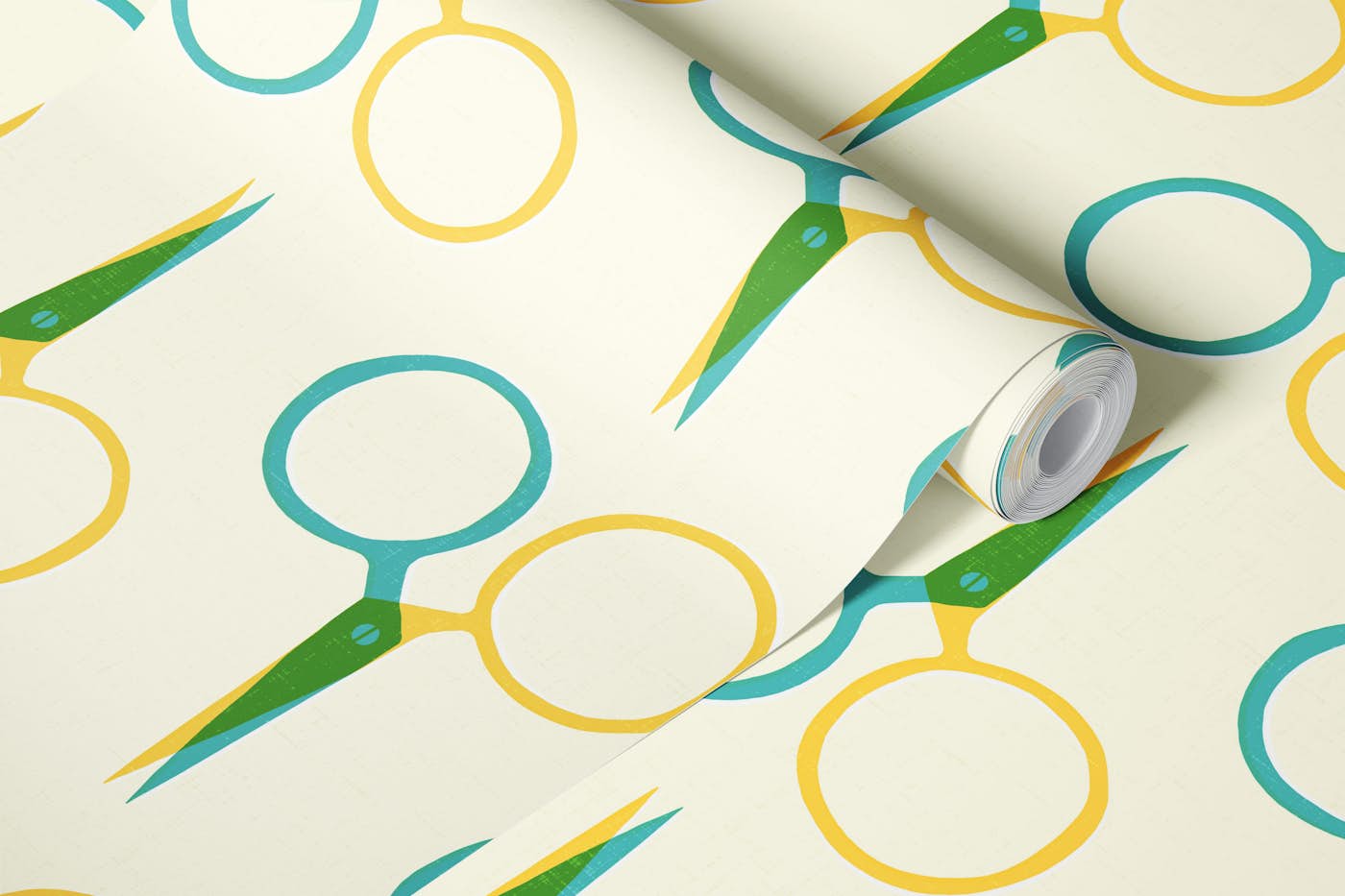 Scissors - Bold Retro Style for Creatives wallpaper roll
