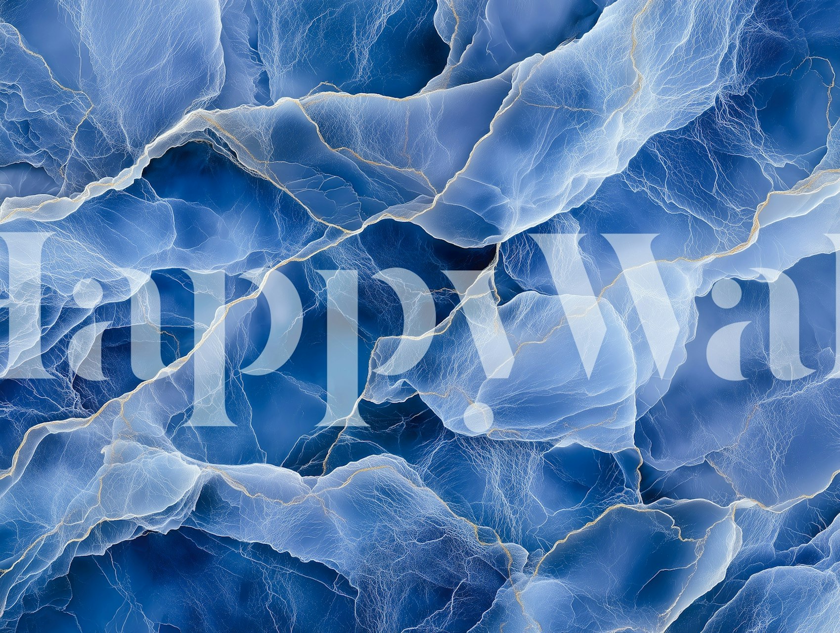 Papel pintado Blue Marble Sodalite en una habitación