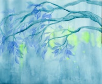 Tranquil Blue Canopy tapet