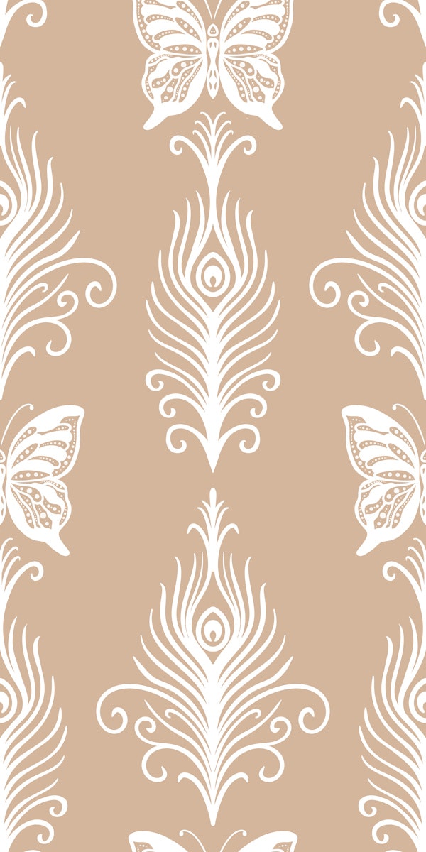 Peacock Feathers and Butterflies 2