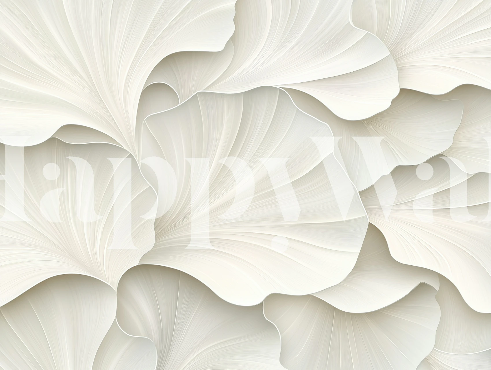 Tapeta Textured Floral Shape Relief v místnosti