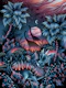 Dinosaur Lagoon Mural - Blue & Pink