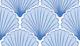 Seashell scallops - blue and white