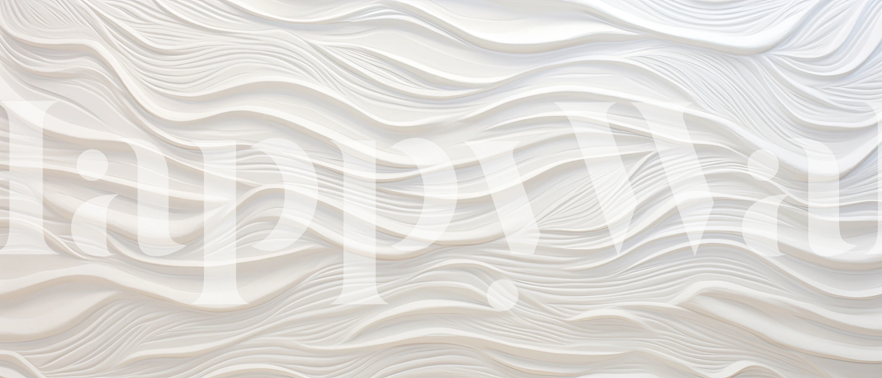 Papel tapiz Modern Flowing Lines en una habitación