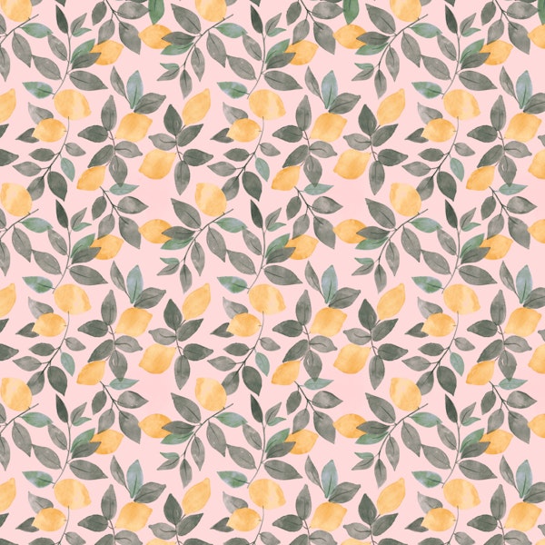 Watercolor Lemon Grove