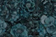 Mystical Turquoise Midnight Garden Blooms