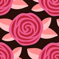 Pink roses on black background tapete