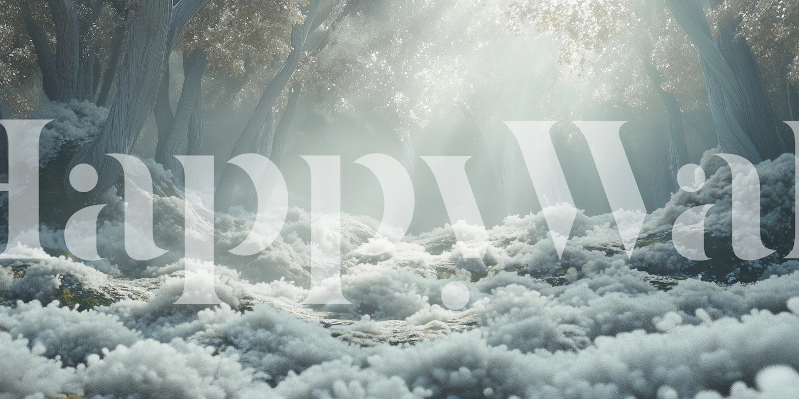 Tapeta Serene Forest Morning w pokoju