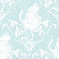Graceful Cranes on Teal tapeta